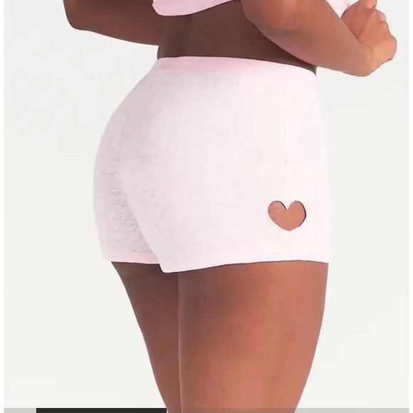 SKIMS Other - SKIMS Worn In Jersey Heart Micro Short Baby Pink BT-SHO-11133W Womens Size M NEW